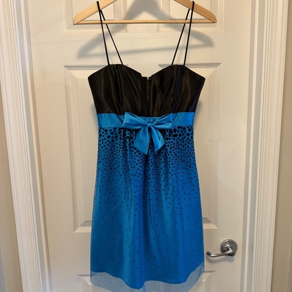 Like New Vintage Jessica McClintock for Gunne Sax Short Tulle Evening Dress - Picture 1 of 6